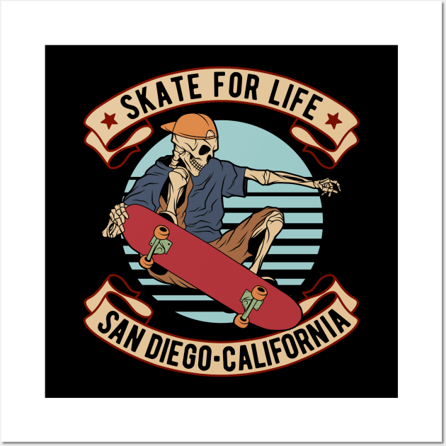 Skate for Life Wall Art by RockabillyM